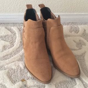 Rebecca Minkoff Suede Tan Bootie 6.5